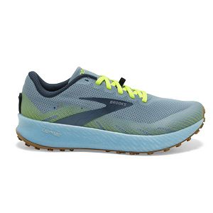 Brooks Catamount Womens Trail Running Shoes Blue/Yellow/Green | USA-FTR417305